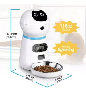 Dispensador Alimentador Automatico Para Mascotas Perros Gato 2
