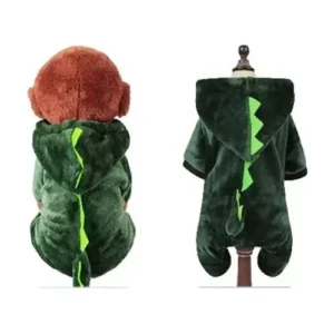 Ropa Disfraz Dinosaurio Para Perro Gato Abrigo Felpa Cálido (2)